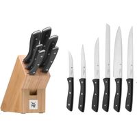 WMF Bloc a couteaux avec set de couteaux 7 pieces, set de couteaux de cuisine avec porte-couteau, 6 couteaux tranchants, bloc