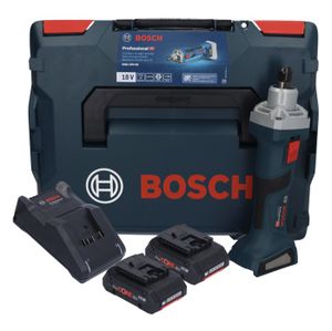 MEULEUSE Bosch GGS 18V-20 Meuleuse droite sans fil 18 V Brushless + 2x batterie ProCORE 4,0 Ah + chargeur + L-BOXX