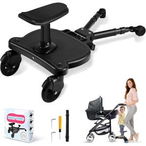 HELLO HIPPO® Planche pour poussette universelle Planche poussette avec siège- Accessoire pour