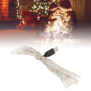 GUIRLANDE D'EXTÉRIEUR SPR Guirlande lumineuse LED USB basse tension colorée 20 ampoules décoration guirlande lumineuse pour Noël 9.8ft 90465