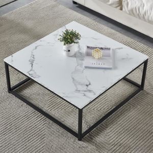 TABLE BASSE MEUBLES COSY Moderne Table Basse Bout Canapé 80x80