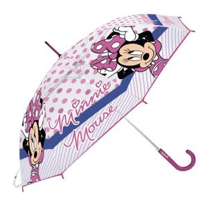 Gris Gris - WD12840 Parapluie Transparent Manuel Parapluie Enfant Fille Parapluie Minnie Fashion 62 cm