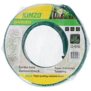 TUYAU - BUSE - TÊTE Tuyau de jardin KINZO - 10m - Diamètre 14mm - Vert