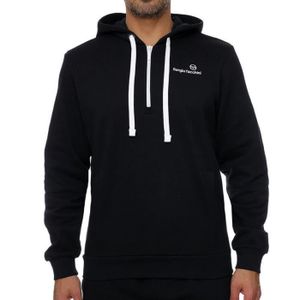 SWEATSHIRT Sweat à capuche Noir Homme Sergio Tacchini Bobby