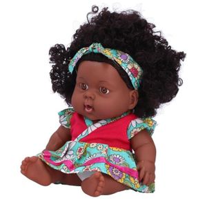 POUPÉE Pwshymi poupée de bébé Reborn Poupée bébé Reborn réaliste de 20cm, jouet de jeux poupee Jupe à fleurs vert Jupe rose vert Q8-003