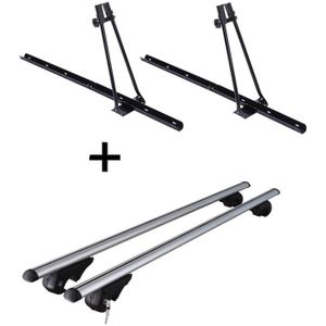 Coffre de toit jufl 460 rambarde porteur alu pour Mercedes Classe C Combi s202 93-02
