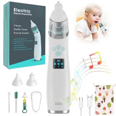 Mouche Bebe, Mouche Bébé Electrique Avec LED, Aspirateur Nasal Bébé