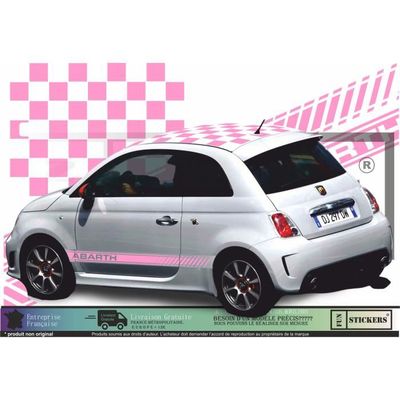 Sticker per FIAT 500 DOWN-OUT Adesivo Auto Decal Lunotto DUB JDM Tuning