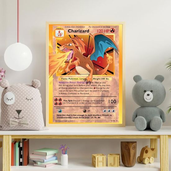 Poster Pokémon 30x45 Cm - Décoration Murale Moderne, Toile Haute Qualité, Livraison Rapide