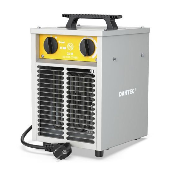Chauffage Diesel Portable 30 KW DAHTEC - Réservoir 50 L, Autonomie 17h - Pour Ateliers, Chantiers, Agricole - Thermostat Réglable