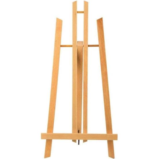 Chevalet D'Artiste Vinsetto En Bois Naturel Pliable - Support Toile Jusqu'à 107 Cm, Portable Pour Peintres Et Mariages