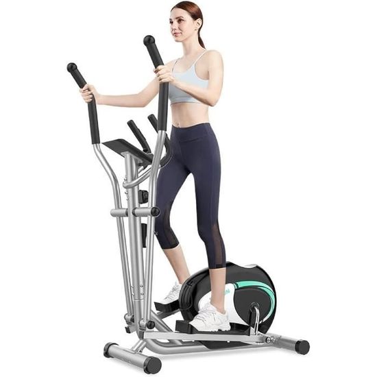 Vélo Elliptique ZIPRO Shox - 8 Niveaux Résistance - Pédales Anti-Dérapantes - Pour Maison Jusqu'à 120kg