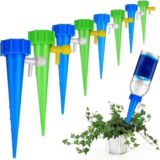 Aiperq Lot De 12 Arrosages Automatiques, Réglables Et Faciles A Arroser Arrosage Pour Plantes En Pot Plantes Fleurs Jardin Plante Dinterieur 90237450
