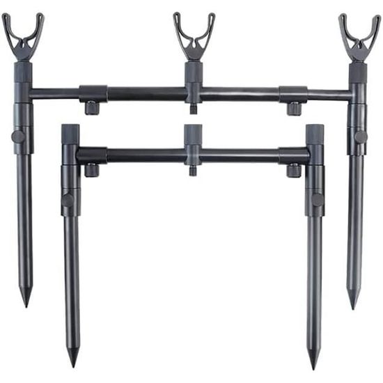 Canne à pêche à la carpe avec bâton et buzz Bar, ensemble de 3 supports