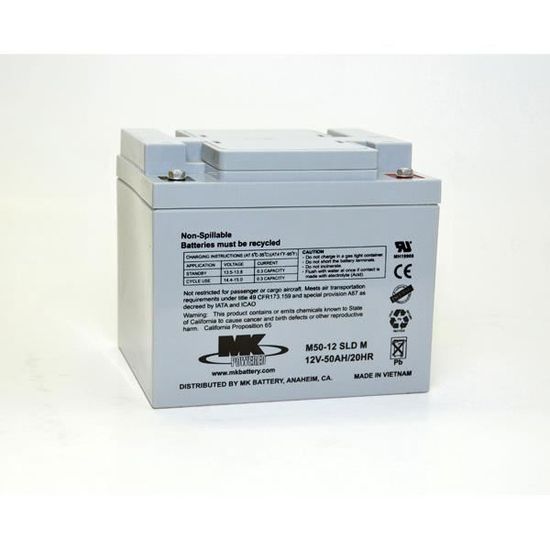Batterie plomb AGM M50-12 SLDM 12V 50Ah - Cdiscount Auto