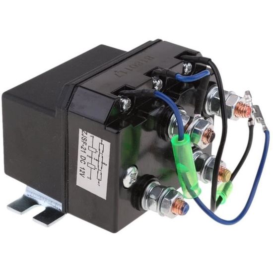 RELAIS - SOLENOÏDE 4 BORNES FIXATION HORIZONTALE & VERTICALE