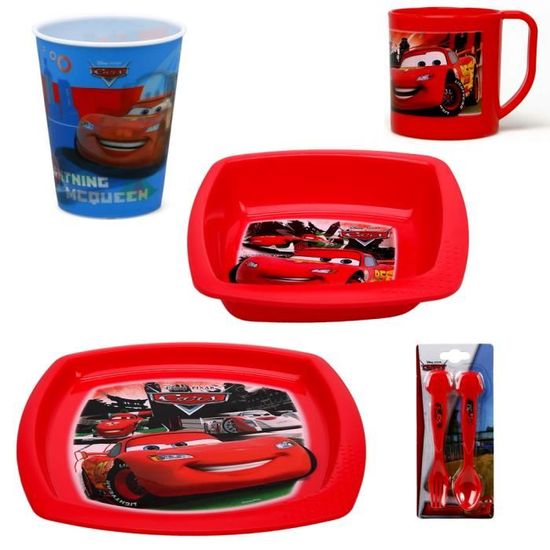Décoration Fête Anniversaire Voiture - 95 Pièces - Ballons, Nappe, Assiettes, Serviettes - Thème Cars - Enfant 3-10 Ans