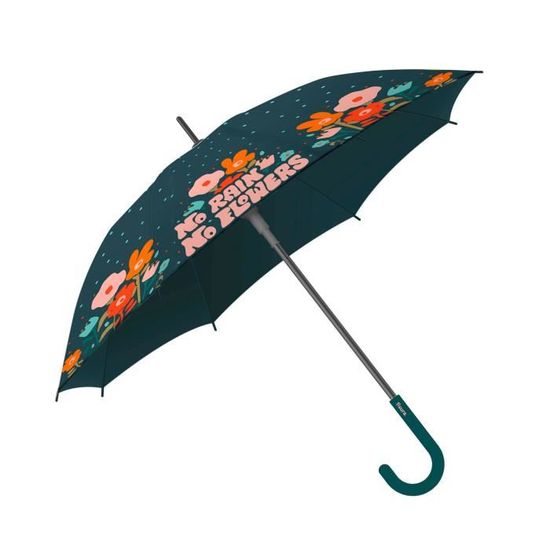 Grand parapluie No rain no flowers. Parapluie pliable et automatique avec  bouton. Parapluie robuste avec des fleurs. 106Ø – FISURA Multicolore - Cdiscount  Bagagerie - Maroquinerie
