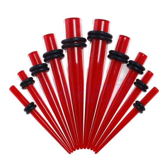 Dilatateur Spirale En Acrylique Noir Pour Piercing - Taille 8mm (ou Autres Disponibles) - Expander à Vis Pour Stretching D'oreille - 1 Pièce Ou Set Complet