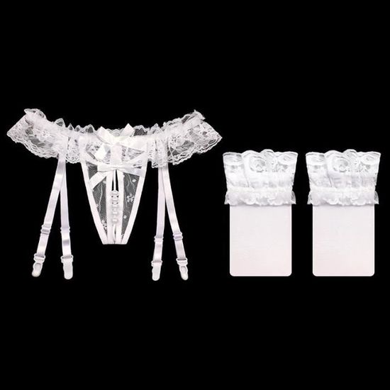Bas Couture Phildar Nocturne Taille 3 – Blanc, Lycra Et Tulle, Revers Dentelle 12 Cm, Neuf Avec étiquette