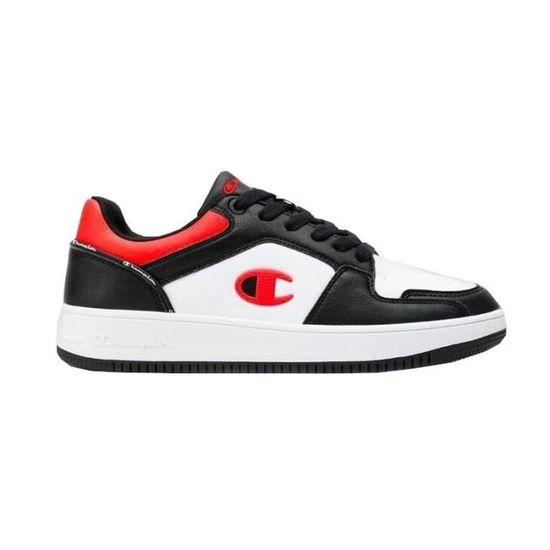 Basket homme CHAMPION Rebound Low S21906.KK003 Cuir Synthetique Polyurethane Blanc et Multicolore Lacets Multicolore Cdiscount Chaussures