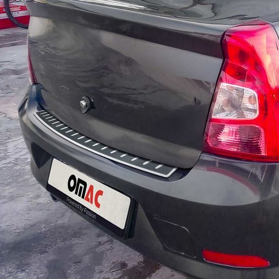 Protection Pare-chocs Arrière Dacia Lodgy (2012+) - Bande ABS Noir Mat - Anti-rayures Chargement - Facile à Coller