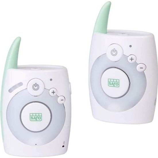 Babyphone numérique SARO 2758 - Surveillance bébé - Portée 300m - Fonction bidirectionnelle