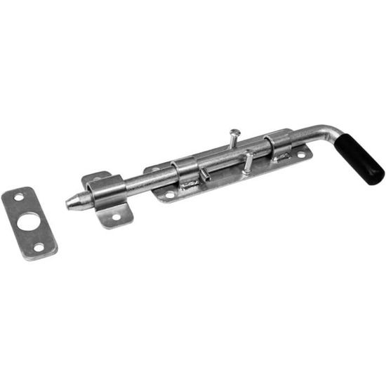 Verrou à Ressort 400/12mm - Loquet, Pêne Dormant En Acier Zingué - Marque KeyMet