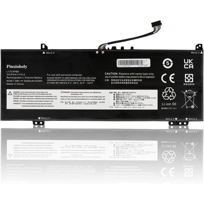 Pinsinholy L17C4PB0 Laptop Akku - 45Wh Für Lenovo Yoga & IdeaPad Serie