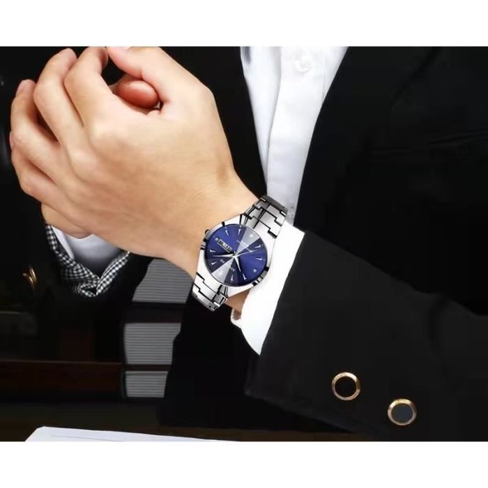 RMEGA Coffret Cadeau Montre Homme, Montre Chic, Montre pour Homme