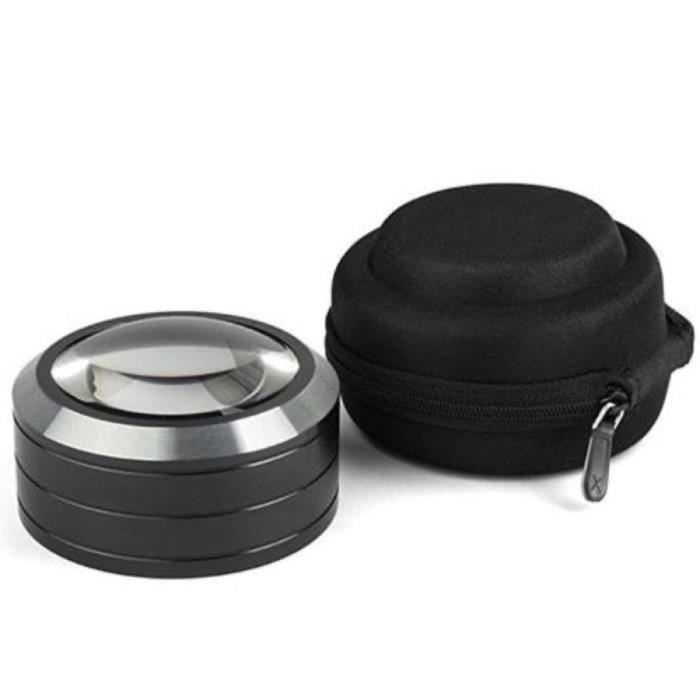Loupe Presse Papier - Grossissement x 4,5 - Eclairage 3 LED - Système Touch