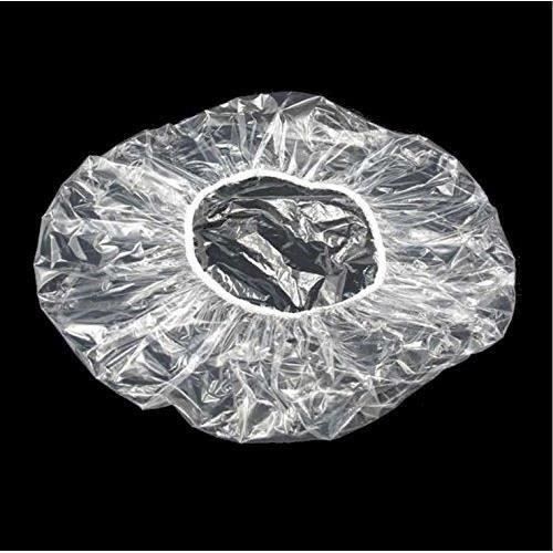 100pcs Bonnets de douche étanche jetable Transparent pour Spa Famille Le beauté Hotel etc WYK49572