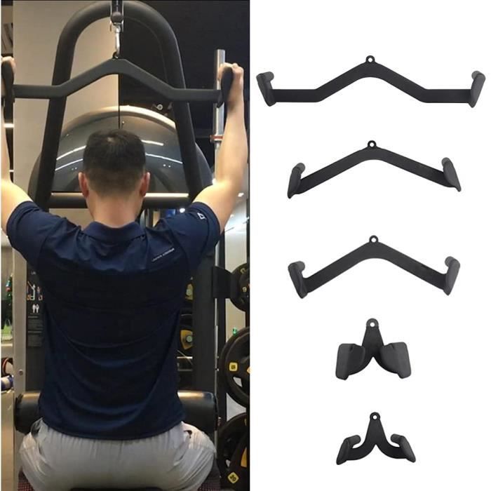 Poulie Barre De Traction Poignée De Tirage Musculation Accessoire Câble Machine Attachements Barre Tirage Musculation Barre Tri 539