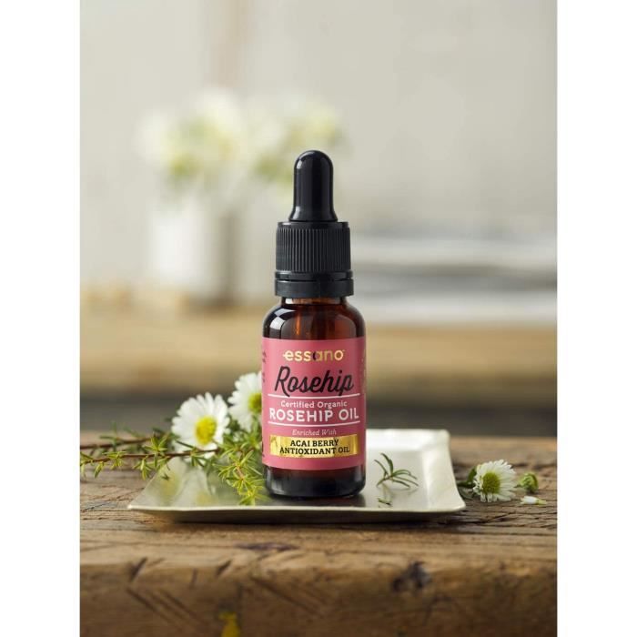 Rosehip By Essano Huile de Rose Musquée à la Baie d'Acai Antyoxydante 20ml 9427