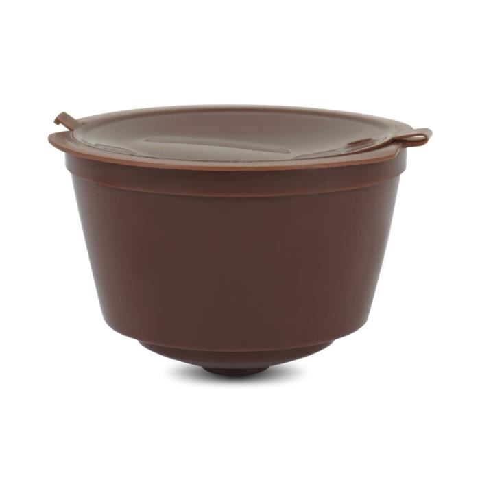 Petit déjeuner - Café,Nestlé capsules de filtre à café réutilisables, Dolce Gusto, compatibles avec les outils - Type 1PC brown