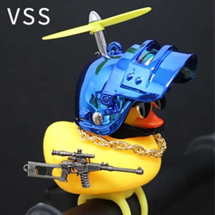 Accessoire vélo,Canard jaune avec casque, accessoires de moteur de vélo, sans lumières, accessoires de - Type 02-VSS
