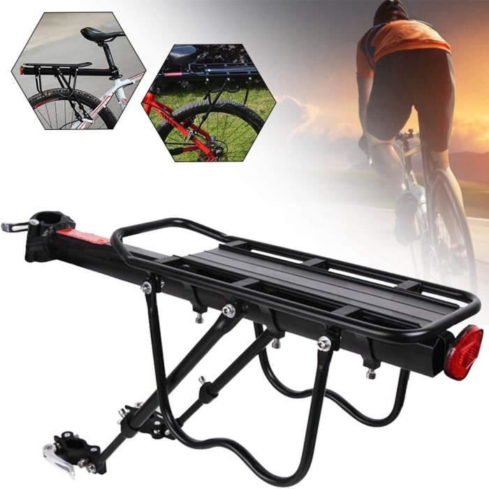 porte-bagages Vélo Bagages Cargo Rack avec réflecteur dégagement Rapide du vélo Tige de Selle Rack Capacité 50kg 24--29- A25