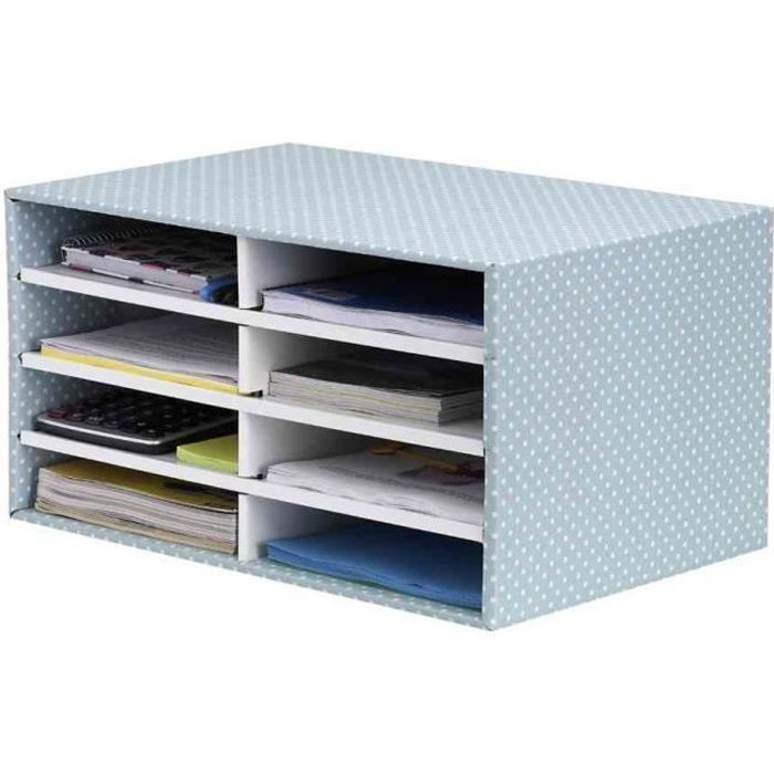STYLE Trieur Carton 100% recyclé empilable 8 compartiments Vert/blanc