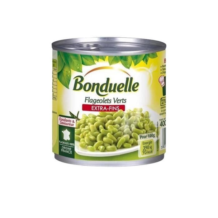 Bonduelle Flageolets Verts Extra Fins 265g (lot de 10)