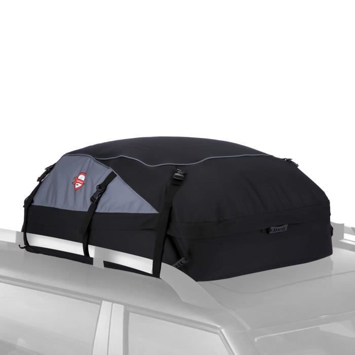 Sac de Toit Voiture pour Voyage Coffre De Toit Voiture Valise de Toit SUV Noir Souple 580L 20.7 Pieds Cubes 130 * 100 * 45 CM