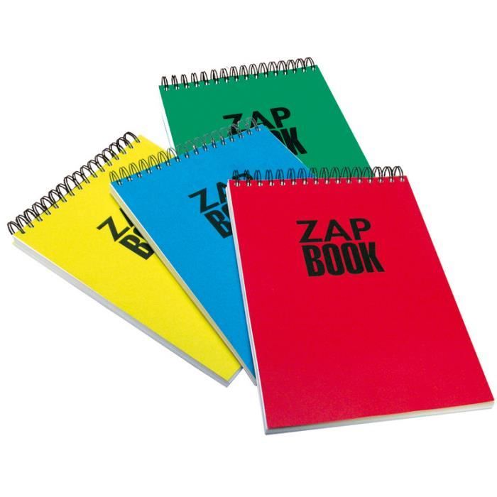Zap book bloc d'esquisse spiralé en tête A3 uni 120p 80g
