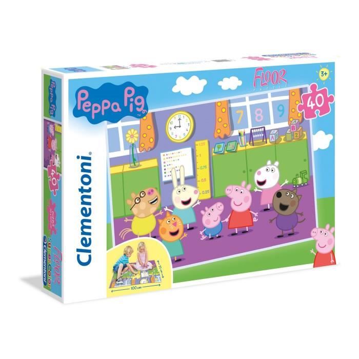 Clementoni - 40 pièces Floor - Peppa Pig