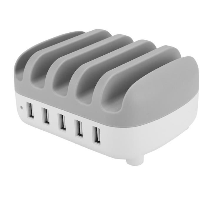 EJ.life Produits électroniques ORICO DUK-5P Station de charge Chargeur de téléphone portable USB multi-interface haute puissance
