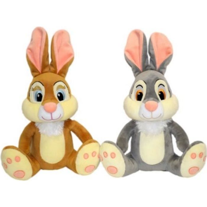 peluche Panpan et Miss Bunny lot Disney 30 cm