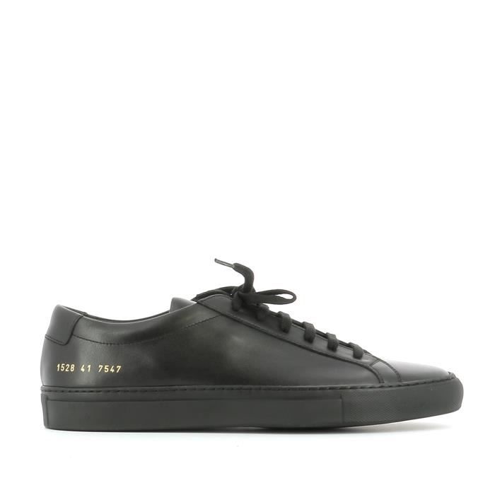COMMON PROJECTS HOMME 15287547 NOIR CUIR BASKETS