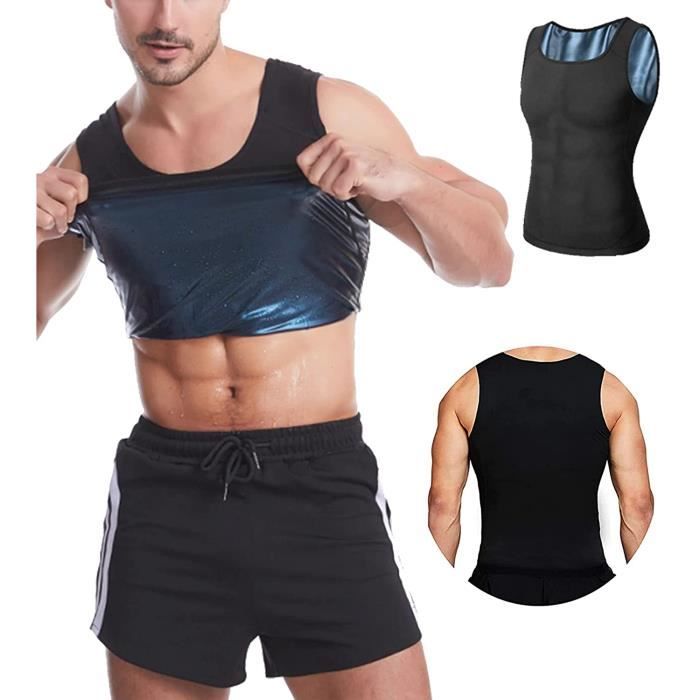 Débardeur de Sudation pour Homme Gilet,Minceur, Fitness,Effet Sauna Sport, Shaper, Perte de Poids Body Shaper Sport Musculation