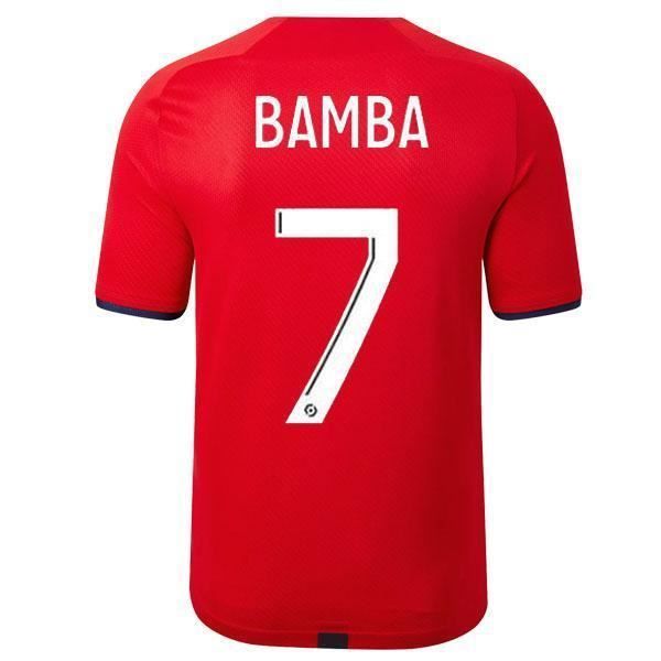 Nouveau Maillot de Foot BAMBA 7 Lilles LOSCS 2021 2022 Pas Cher pour Homme
