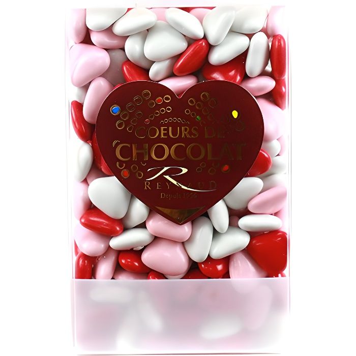 DRAGÉES PETIT COEUR BLANC ROUGE ROSE Multicolore