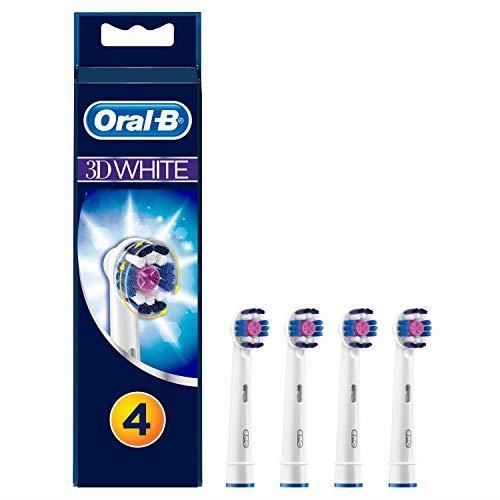 Oral-B 3DWhite Brossettes De Rechange Pour Brosse À Dents Électrique 3+1 3D White