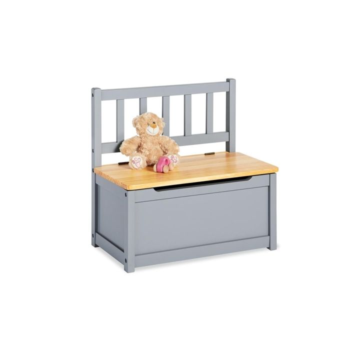 Pinolino Banc de rangement pour enfants Fenna Gris